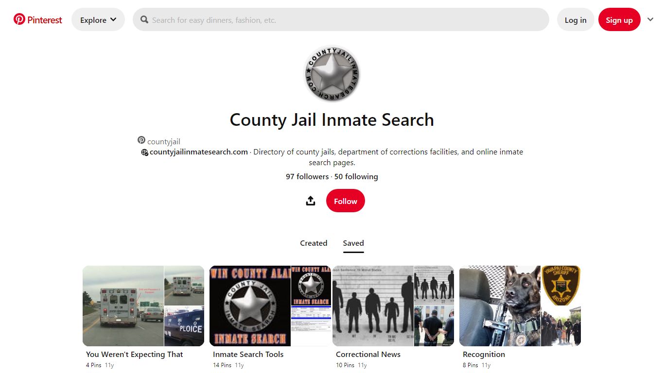 County Jail Inmate Search (countyjail) - Profile | Pinterest